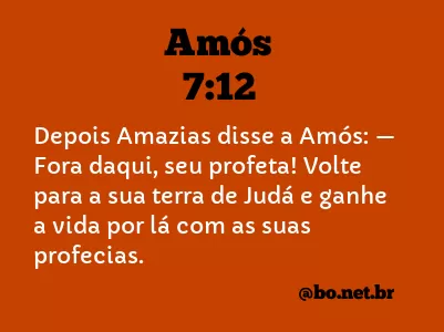 Amós 7:12 NTLH