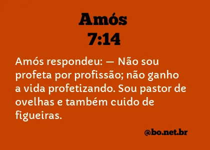 Amós 7:14 NTLH