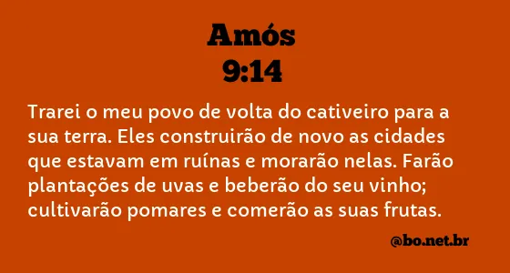 Amós 9:14 NTLH