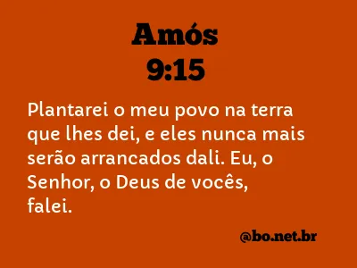 Amós 9:15 NTLH