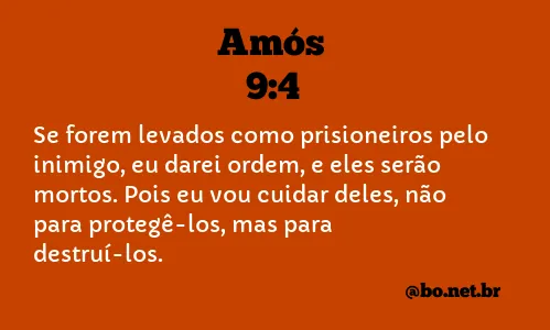 Amós 9:4 NTLH