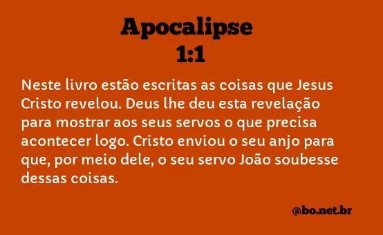 Apocalipse 1:1 NTLH