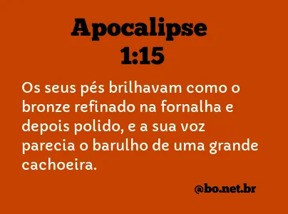 Apocalipse 1:15 NTLH