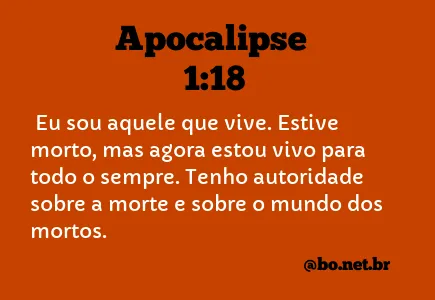 Apocalipse 1:18 NTLH