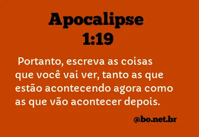 Apocalipse 1:19 NTLH