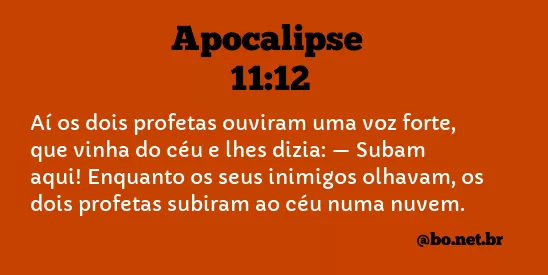 Apocalipse 11:12 NTLH