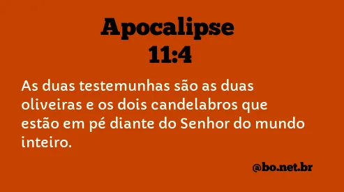 Apocalipse 11:4 NTLH