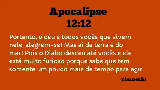 Apocalipse 12:12 NTLH