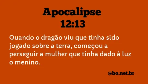 Apocalipse 12:13 NTLH