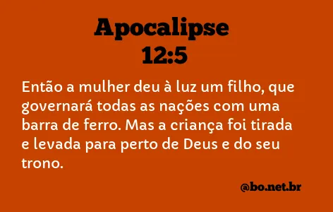 Apocalipse 12:5 NTLH