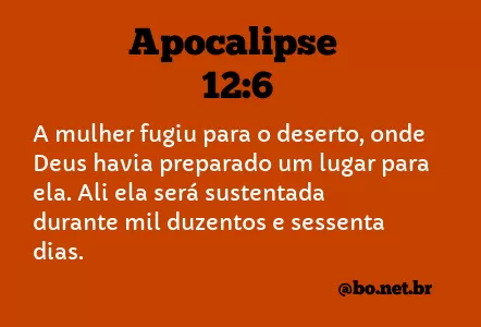 Apocalipse 12:6 NTLH
