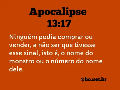 Apocalipse 13:17 NTLH