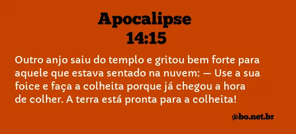 Apocalipse 14:15 NTLH