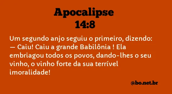 Apocalipse 14:8 NTLH