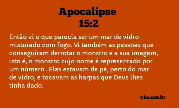 Apocalipse 15:2 NTLH