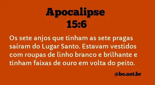 Apocalipse 15:6 NTLH