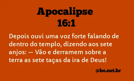 Apocalipse 16:1 NTLH