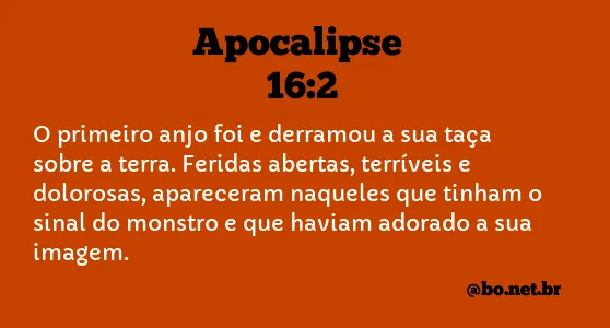 Apocalipse 16:2 NTLH