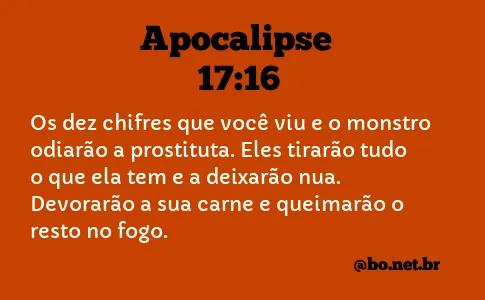 Apocalipse 17:16 NTLH