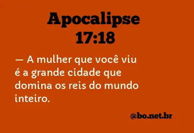 Apocalipse 17:18 NTLH