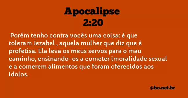 Apocalipse 2:20 NTLH