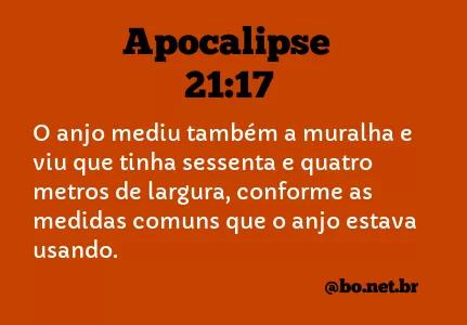 Apocalipse 21:17 NTLH