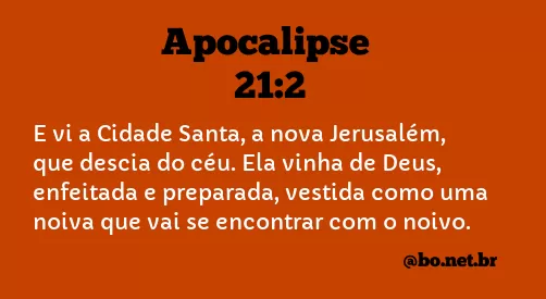 Apocalipse 21:2 NTLH