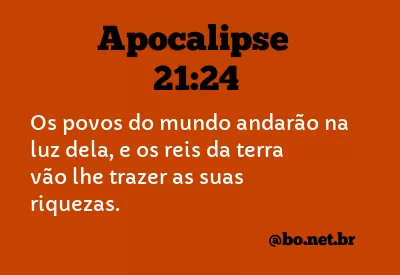 Apocalipse 21:24 NTLH