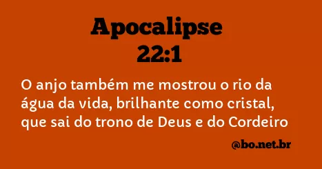 Apocalipse 22:1 NTLH