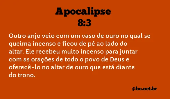 Apocalipse 8:3 NTLH