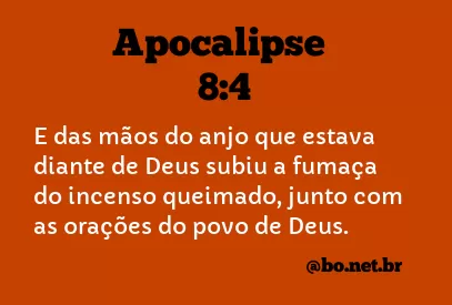 Apocalipse 8:4 NTLH