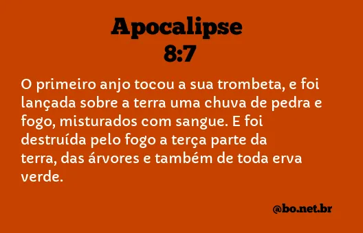 Apocalipse 8:7 NTLH