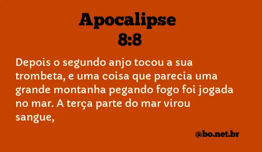 Apocalipse 8:8 NTLH