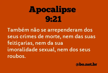 Apocalipse 9:21 NTLH