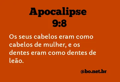 Apocalipse 9:8 NTLH