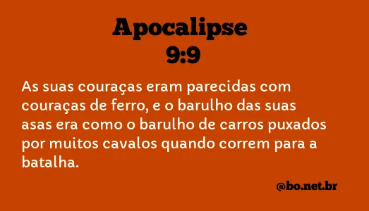 Apocalipse 9:9 NTLH