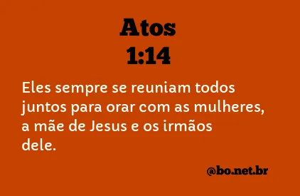 Atos 1:14 NTLH