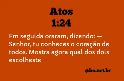 Atos 1:24 NTLH