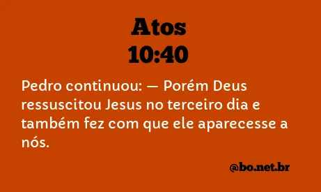 Atos 10:40 NTLH