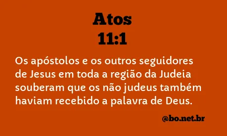 Atos 11:1 NTLH