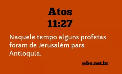 Atos 11:27 NTLH