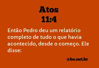 Atos 11:4 NTLH