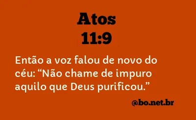 Atos 11:9 NTLH