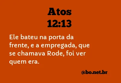 Atos 12:13 NTLH