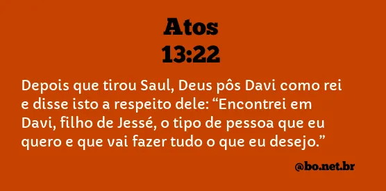 Atos 13:22 NTLH