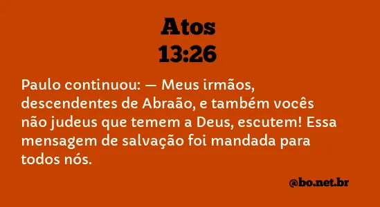 Atos 13:26 NTLH