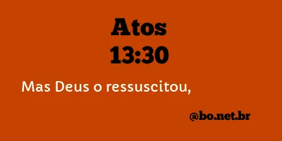 Atos 13:30 NTLH