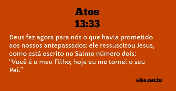Atos 13:33 NTLH