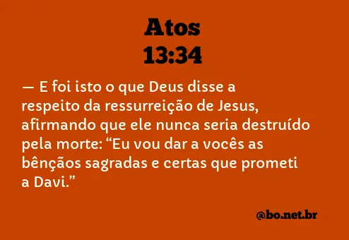 Atos 13:34 NTLH