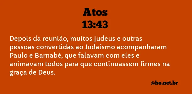 Atos 13:43 NTLH